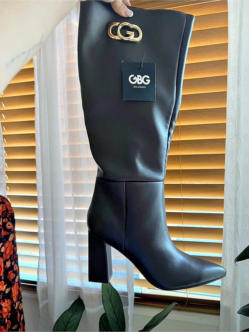 GBG Heeled Boots in dark Brown NEW